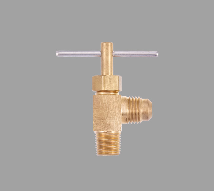 M-Flare to Male Elbow Needle Valve Brass Fittings | Brass Pro