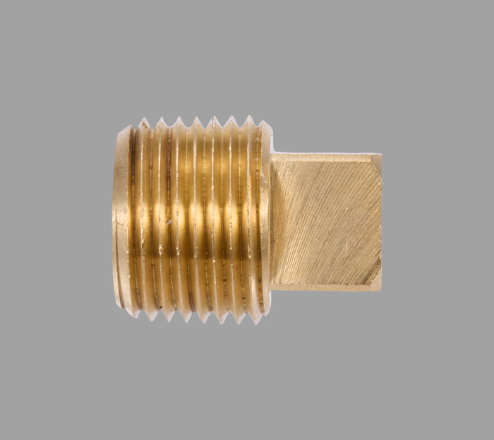 Pipe Square Head Plug Brass Fittings | Brass Pro