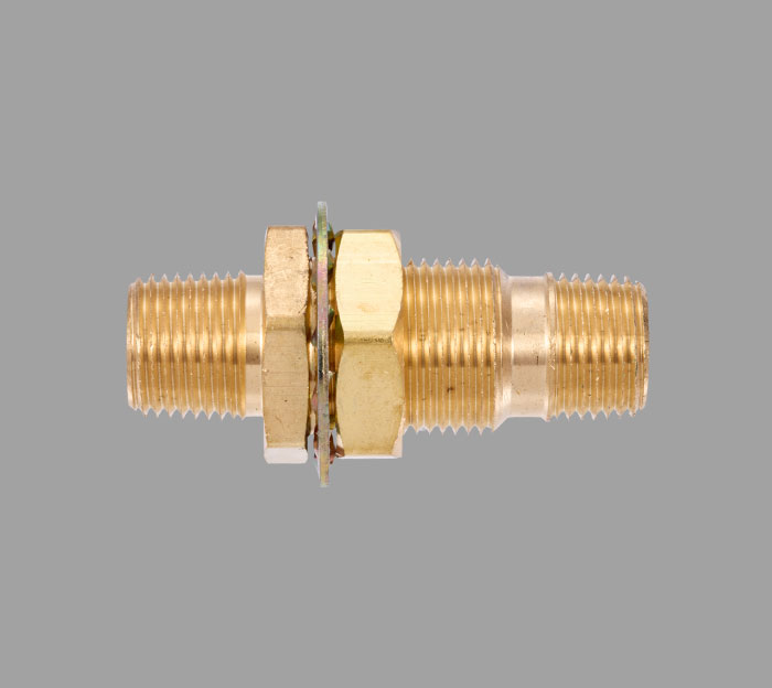 129A-391FC3-BN-1 Bulkhead Connector - Bulkhead | Brass Pro