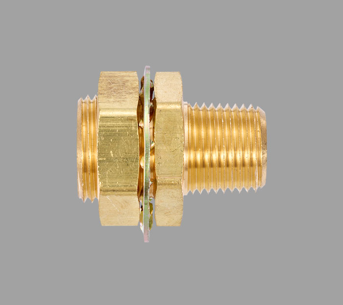 129A-391FC4-1 Bulkhead Connector - Bulkhead | Brass Pro