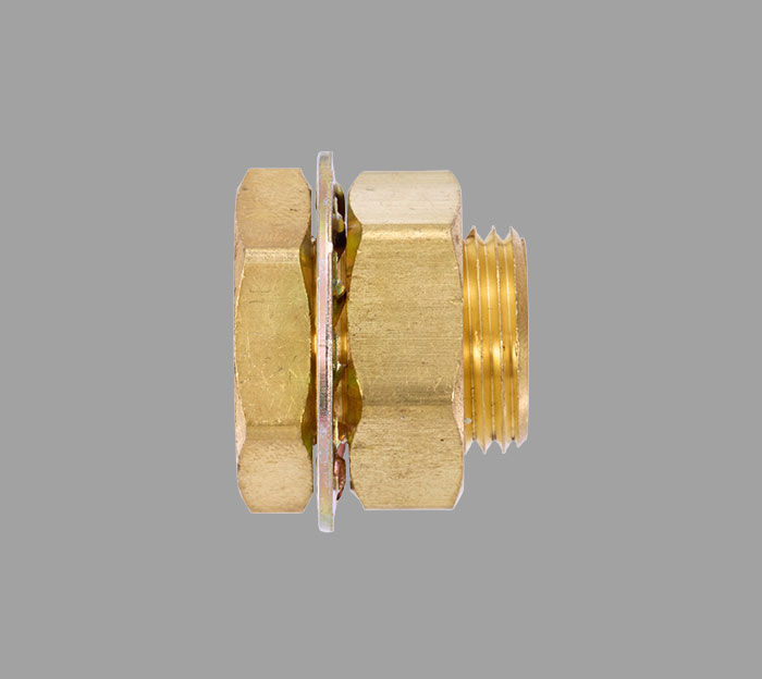 Bulkhead Female Short Coupling Brass Fittings | Brass Pro