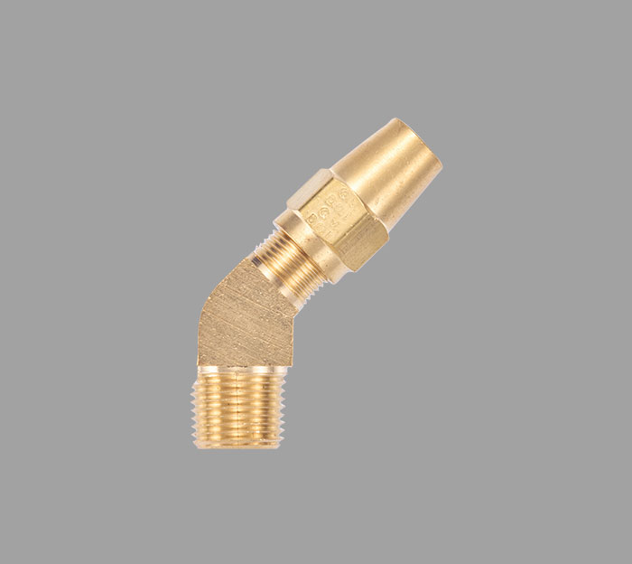 279A-4B-1B Copper-AB Male 45° Elbow - D.O.T. Air Brake Copper Tubing | Brass Pro