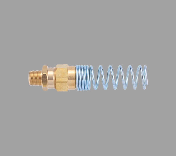 378A-6D-1 Rubber-AB Male Adapter W/Spring - D.O.T. Air Brake Hoses/Ends | Brass Pro