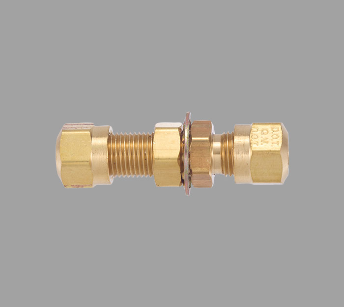 Compression Bulkhead Union Brass Fittings | Brass Pro Industrial