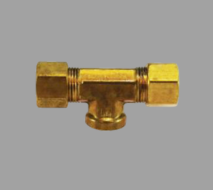 Compression Female Branch Tee Brass Fittings | Brass Pro