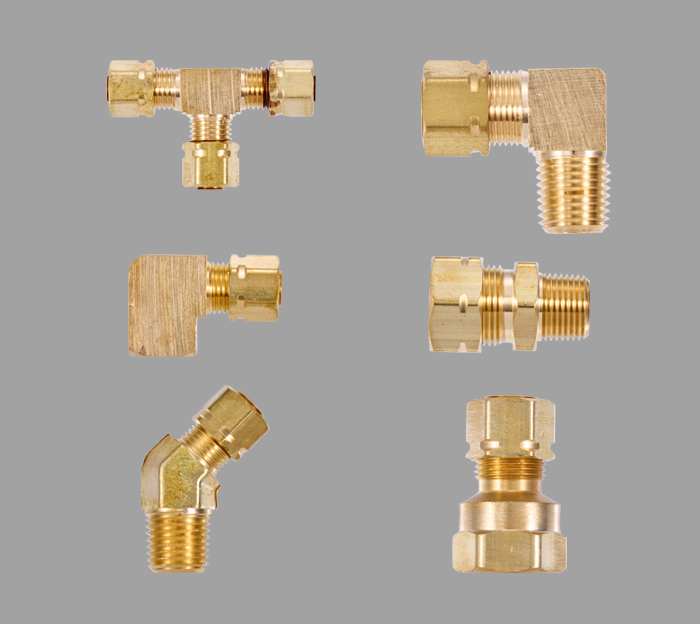 Captive Sleeve Compression Brass Fittings | Brass Pro