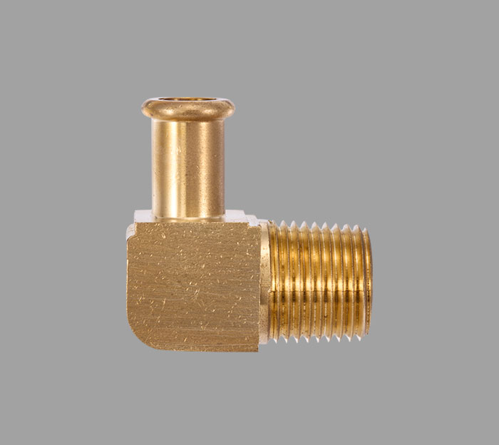Beaded Hose Male Elbow Brass Fittings | Brass Pro